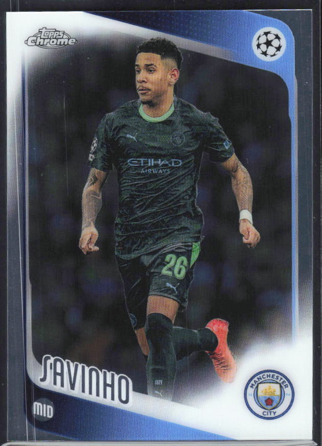 Savinho 2025-26 Chrome UEFA #33 – framsida