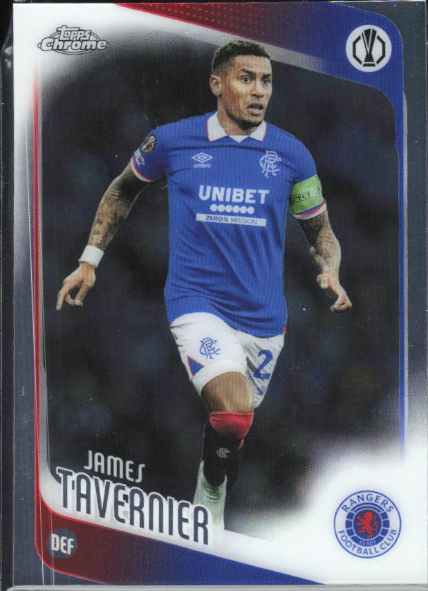 James Tavernier 2025-26 Chrome UEFA #188 – framsida