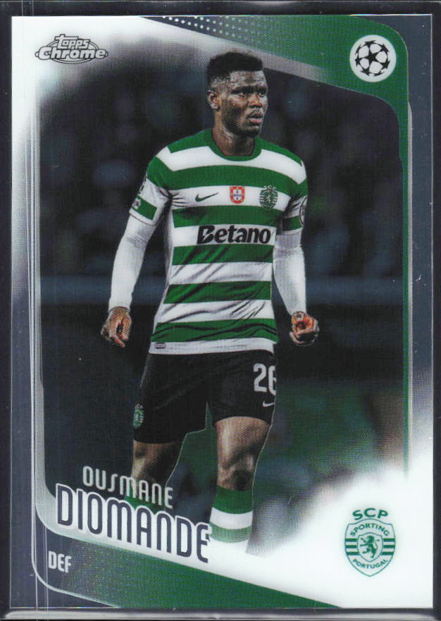 Ousmane Diomande 2025-26 Chrome UEFA #104 – framsida