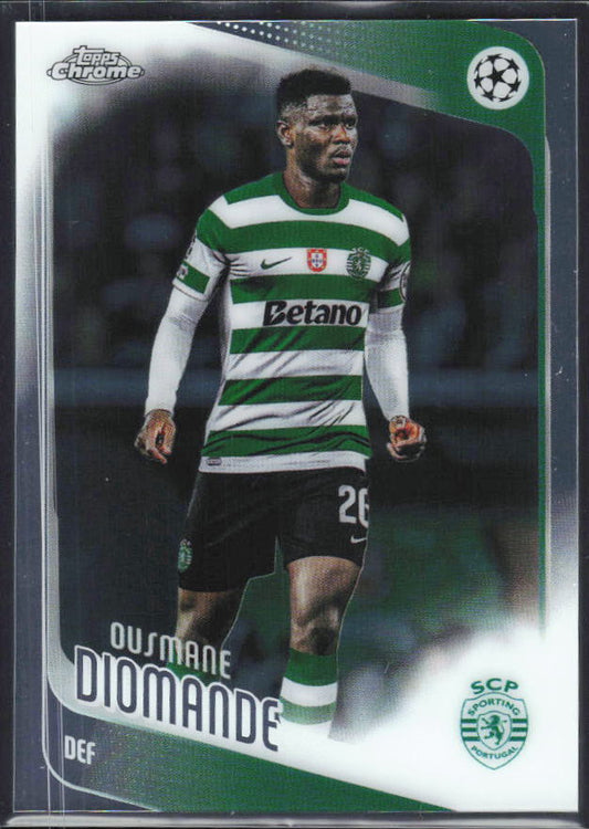 Ousmane Diomande 2025-26 Chrome UEFA #104 – framsida