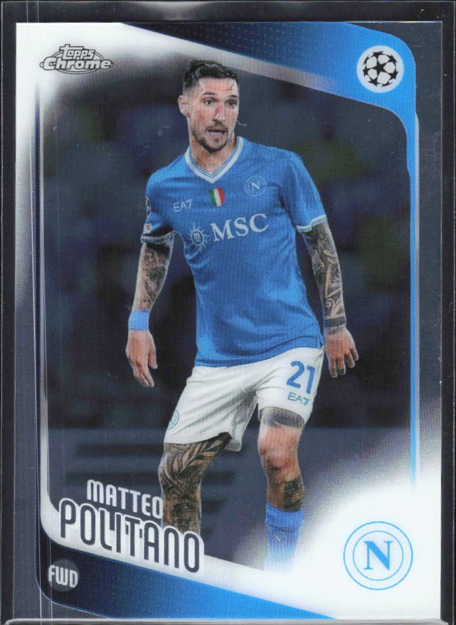 Matteo Politano 2025-26 Chrome UEFA #7 – framsida