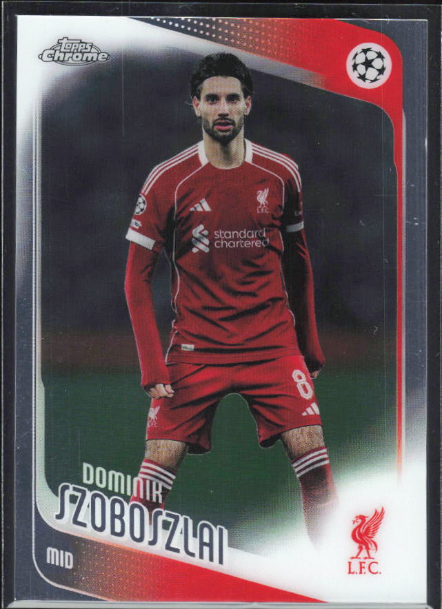 Dominik Szoboszlai 2025-26 Chrome UEFA #78 – framsida