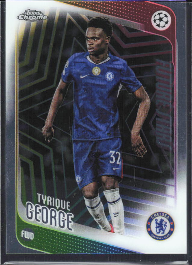 Tyrique George 2025-26 Chrome UEFA Future Stars #58 – framsida