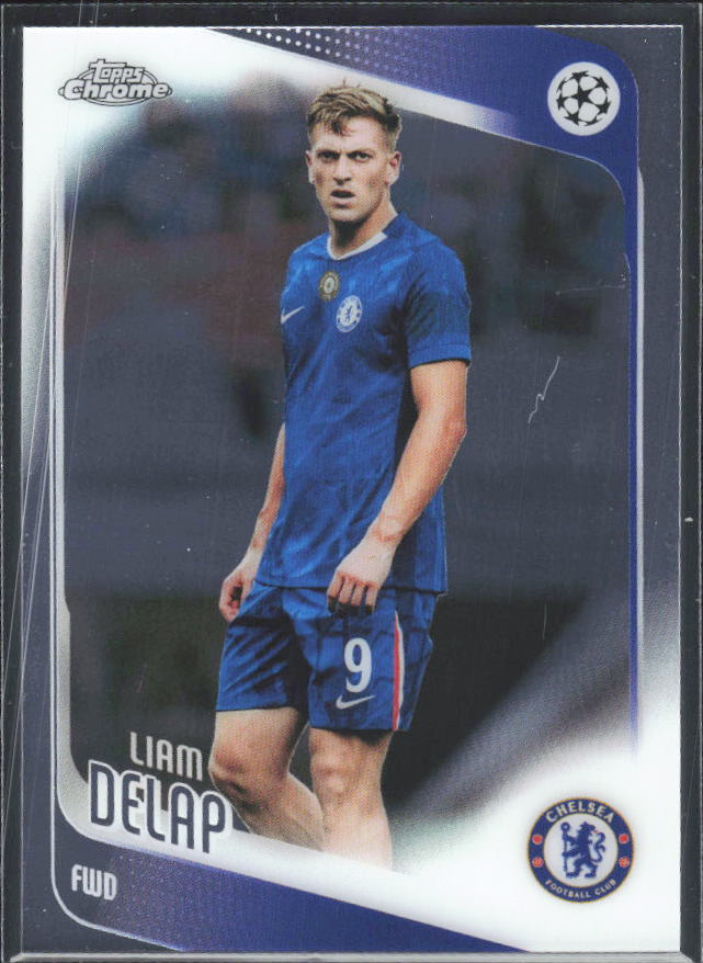 Liam Delap 2025-26 Chrome UEFA #192 – framsida