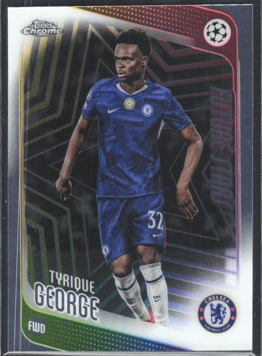 Tyrique George 2025-26 Chrome UEFA Future Stars #58 – framsida