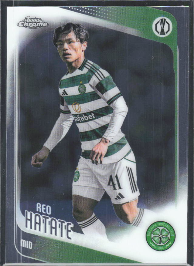 Reo Hatate 2025-26 Chrome UEFA #40 – framsida