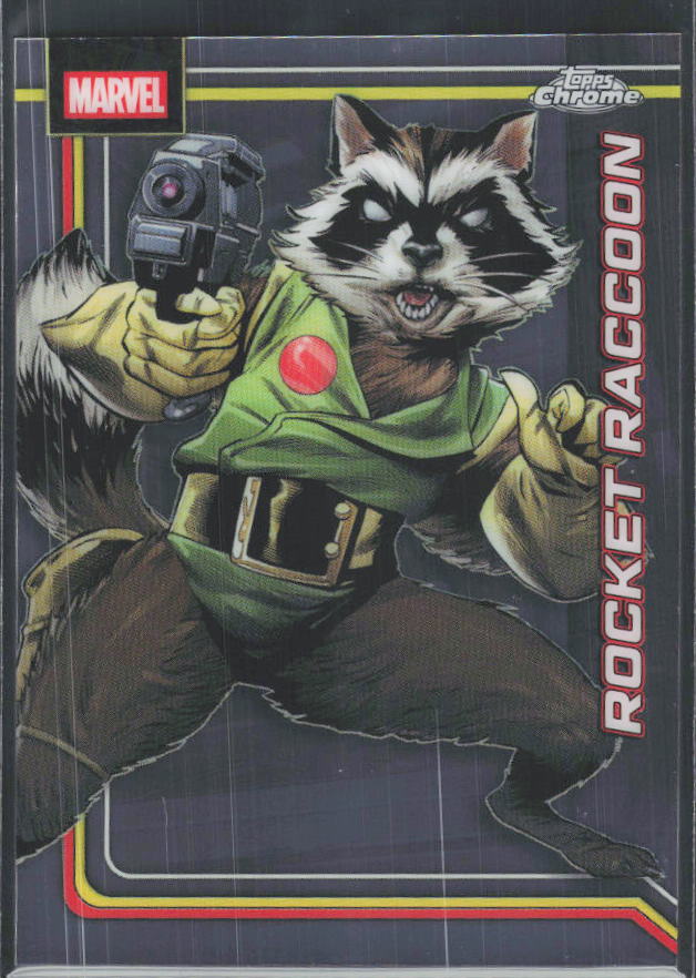 Rocket Raccoon 2026 Chrome Marvel #098 – framsida