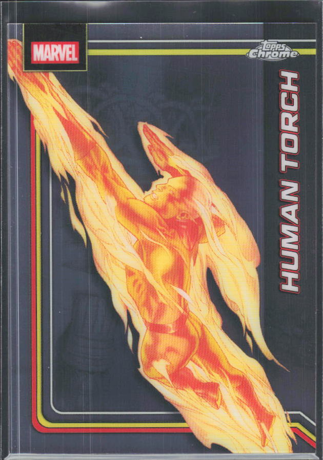 Human Torch 2026 Chrome Marvel #051 – framsida