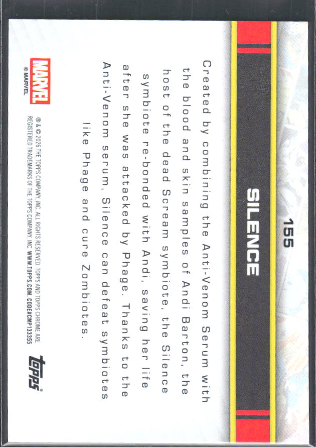 Silence 2026 Chrome Marvel #155 – baksida