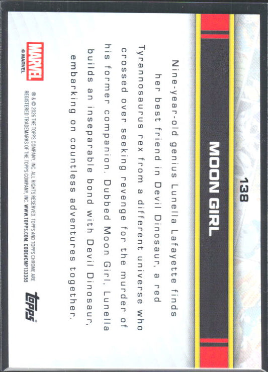 Moon Girl 2026 Chrome Marvel #138 – baksida