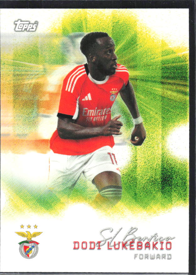 Dodi Lukébakio 2025-26 SL Benfica Team Set Pitch Pursuits #36 – framsida