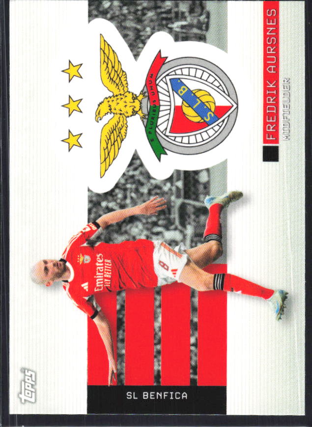 Fredrik Aursnes 2025-26 SL Benfica Team Set Soaring Eagle #43 – framsida