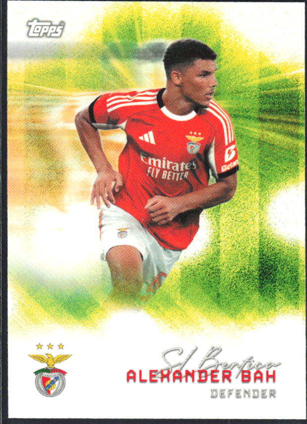 Alexander Bah 2025-26 SL Benfica Team Set Pitch Pursuits #33 – framsida
