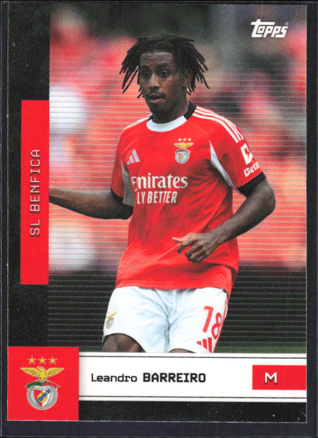 Leandro Barreiro 2025-26 SL Benfica Team Set #11 – framsida