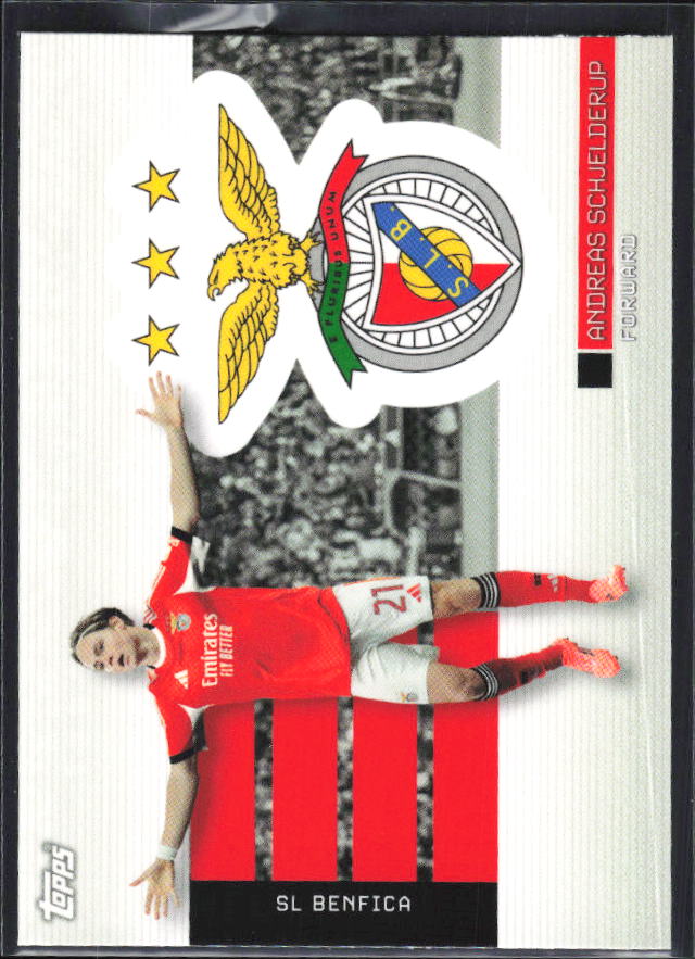 Andreas Schjelderup 2025-26 SL Benfica Team Set Soaring Eagle #50 – framsida