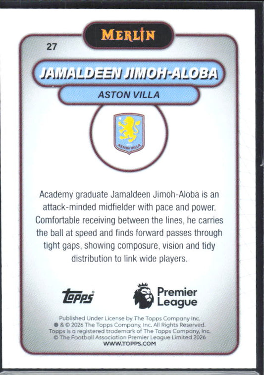 Jamaldeen Jimoh-Aloba 2026 Merlin Premier League #27 – baksida