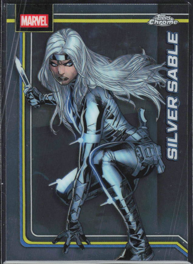 Silver Sable 2026 Chrome Marvel #158 – framsida