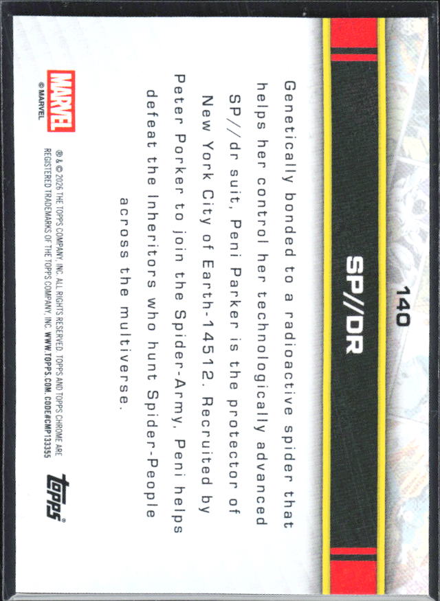 SP//dr 2026 Chrome Marvel #140 – baksida