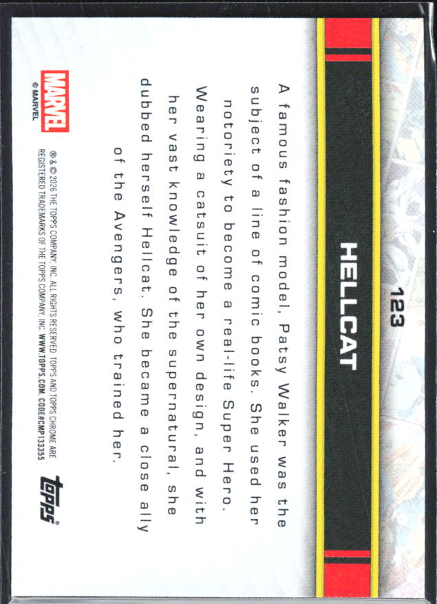 Hellcat 2026 Chrome Marvel #123 – baksida