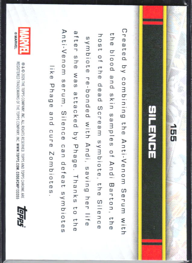 Silence 2026 Chrome Marvel #155 – baksida