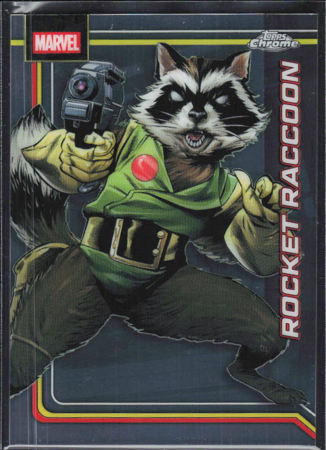 Rocket Raccoon 2026 Chrome Marvel #098 – framsida
