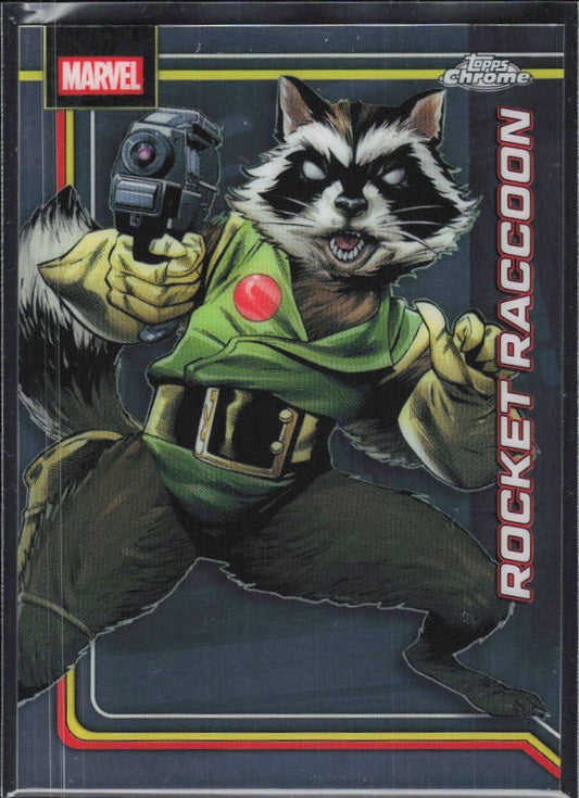 Rocket Raccoon 2026 Chrome Marvel #098 – framsida