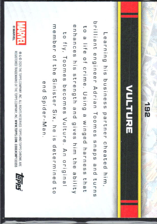 Vulture 2026 Chrome Marvel #192 – baksida