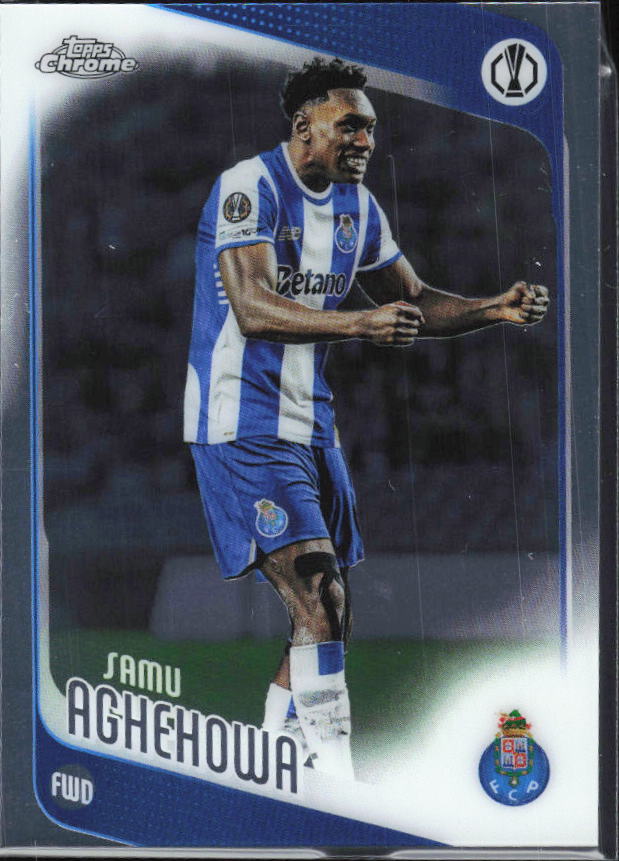 Samu Aghehowa 2025-26 Chrome UEFA #133 – framsida