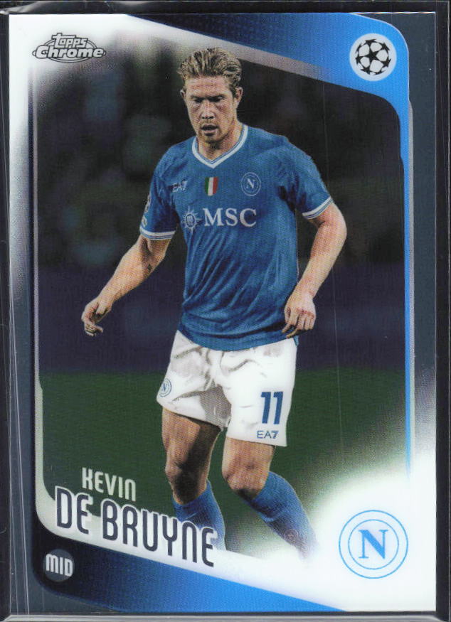 Kevin De Bruyne 2025-26 Chrome UEFA #200 – framsida