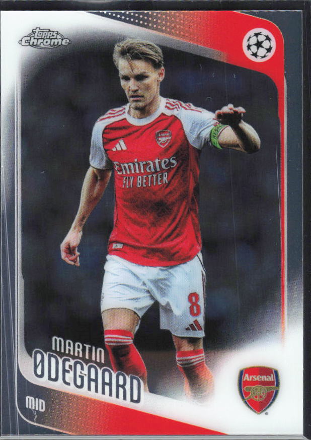 Martin Ødegaard 2025-26 Chrome UEFA #157 – framsida