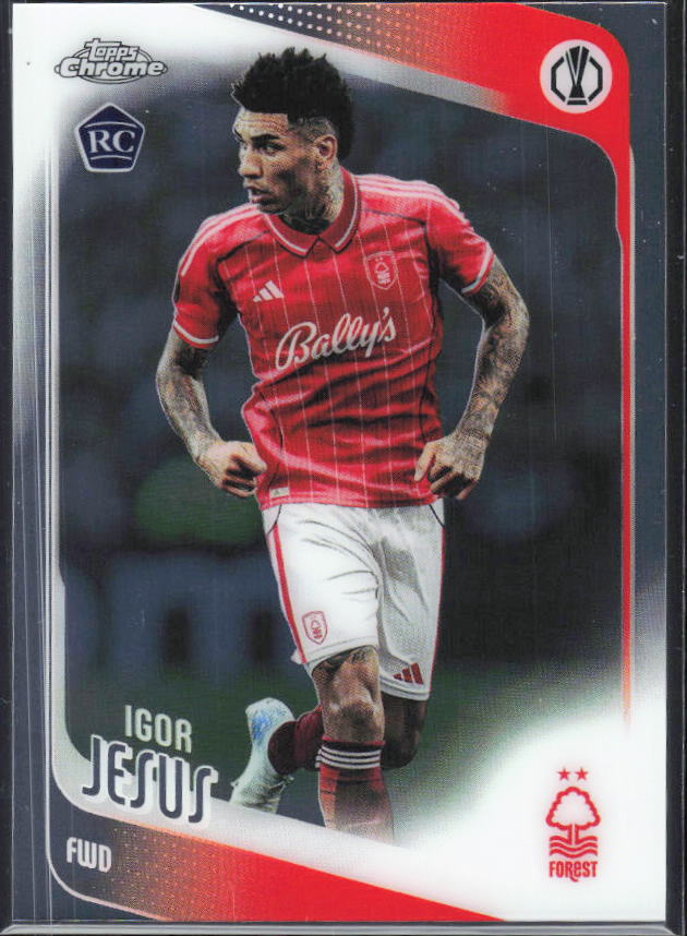 Igor Jesus 2025-26 Chrome UEFA RC #161 – framsida