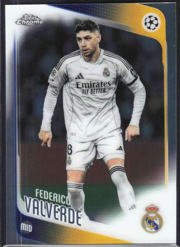 Federico Valverde 2025-26 Chrome UEFA #65 – framsida
