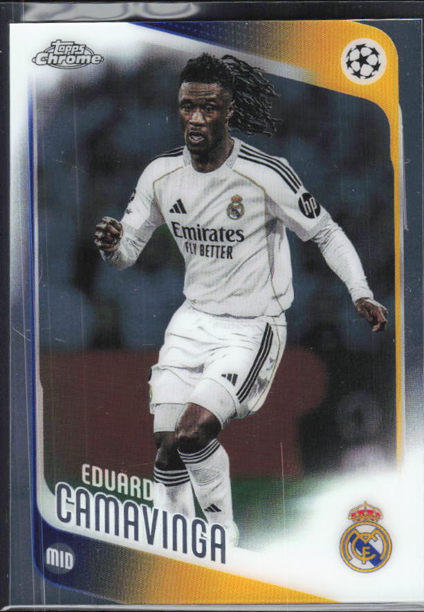 Eduardo Camavinga 2025-26 Chrome UEFA #31 – framsida