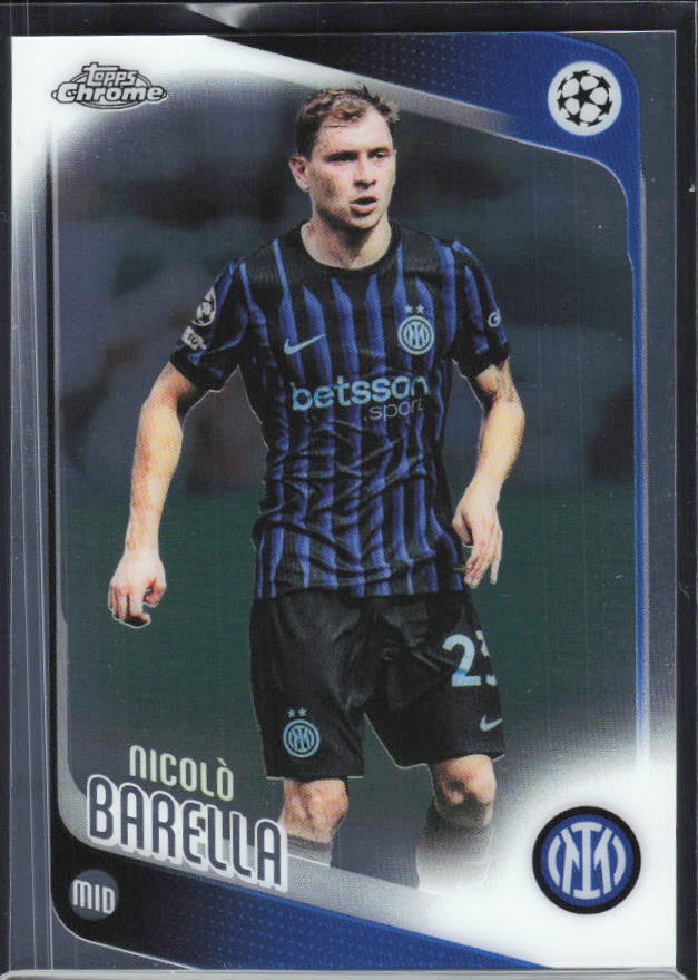 Nicolò Barella 2025-26 Chrome UEFA #108 – framsida