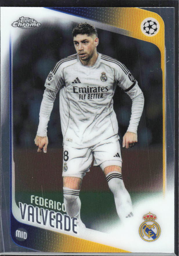 Federico Valverde 2025-26 Chrome UEFA #65 – framsida