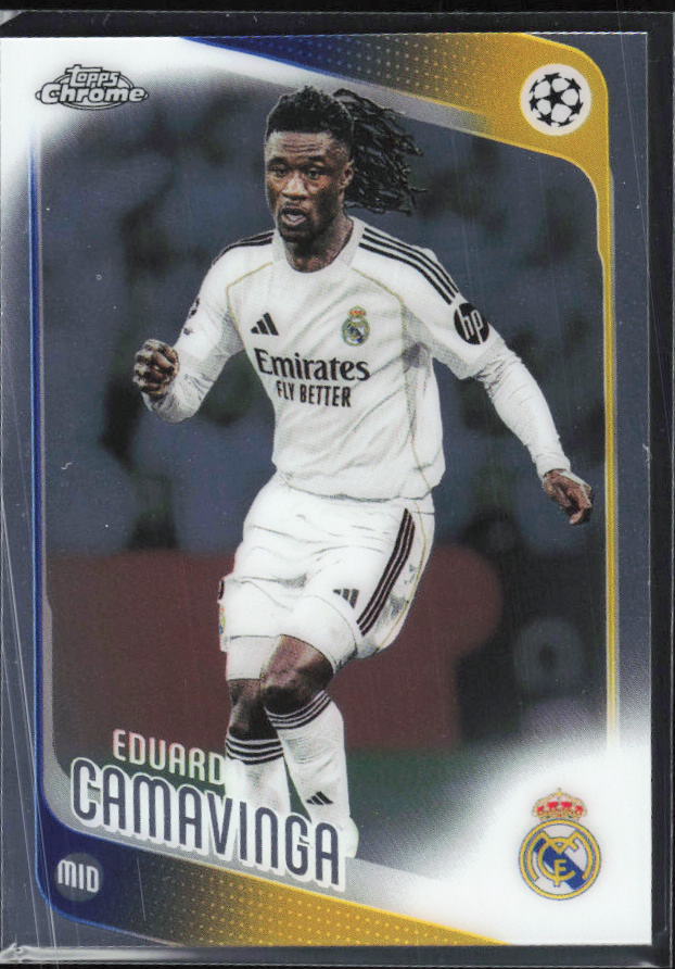 Eduardo Camavinga 2025-26 Chrome UEFA #31 – framsida