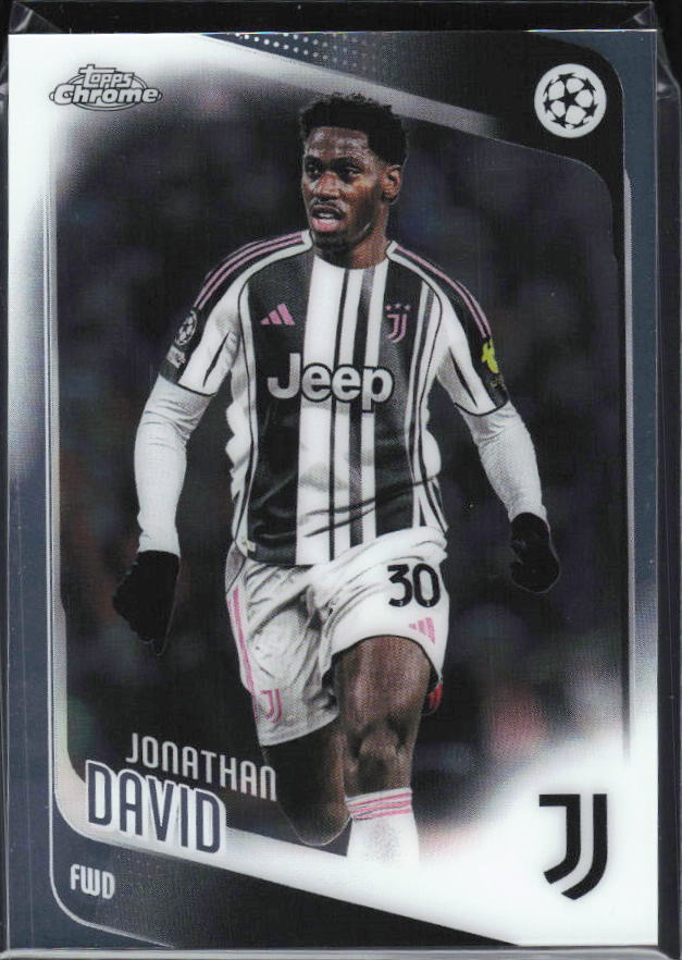 Jonathan David 2025-26 Chrome UEFA #17 – framsida