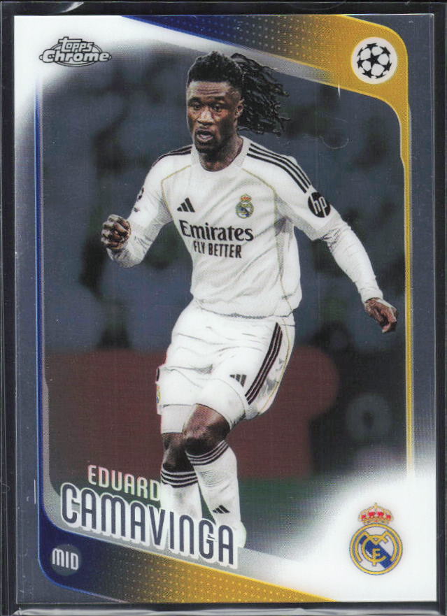 Eduardo Camavinga 2025-26 Chrome UEFA #31 – framsida