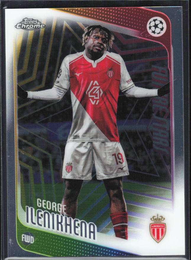 George Ilenikhena 2025-26 Chrome UEFA #129 – framsida