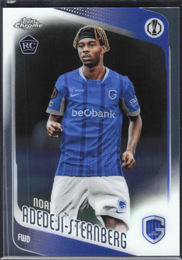 Noah Adedeji-Sternberg 2025-26 Chrome UEFA RC #122 – framsida