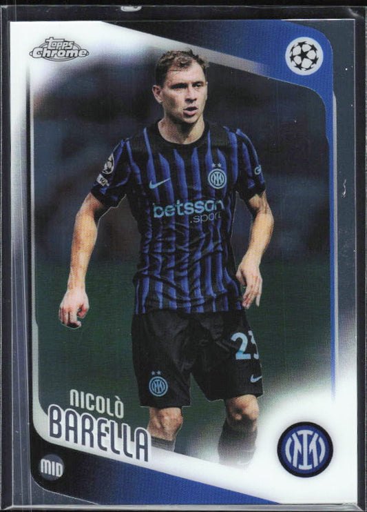 Nicolò Barella 2025-26 Chrome UEFA #108 – framsida