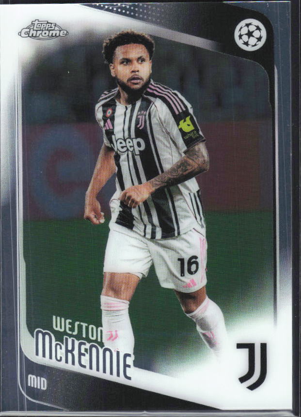 Weston McKennie 2025-26 Chrome UEFA #15 – framsida