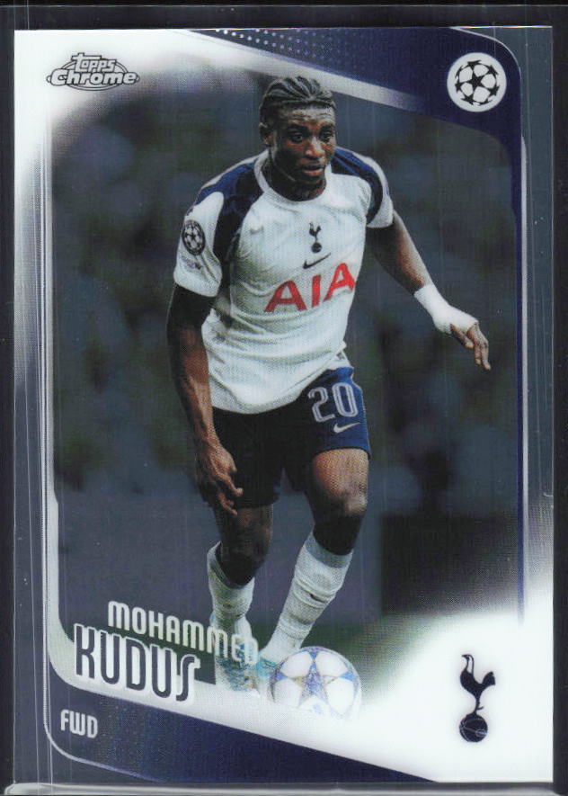 Mohammed Kudus 2025-26 Chrome UEFA #89 – framsida