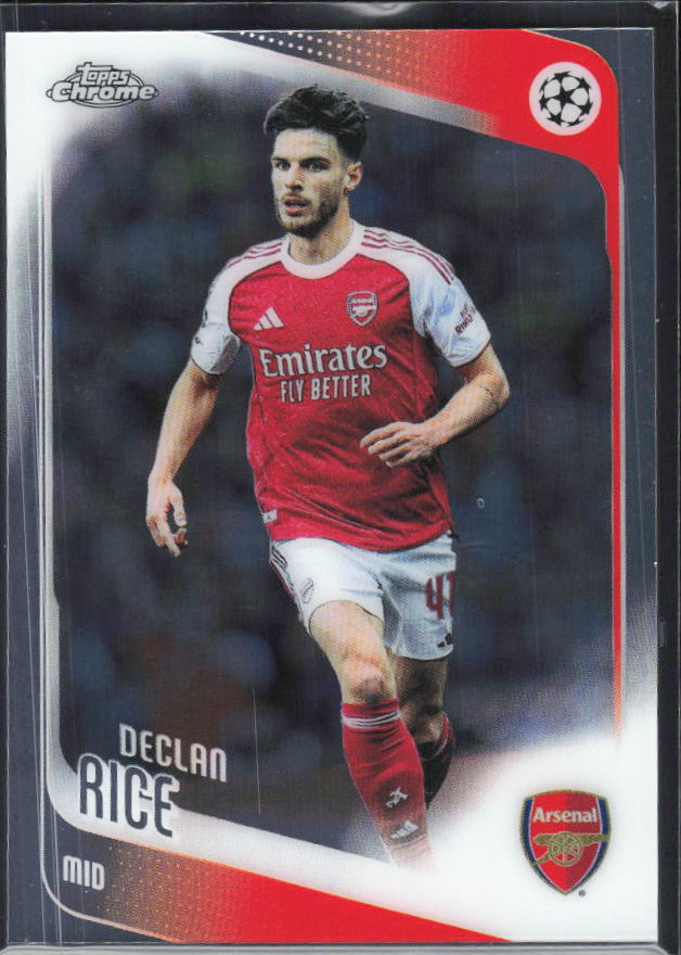 Declan Rice 2025-26 Chrome UEFA #164 – framsida