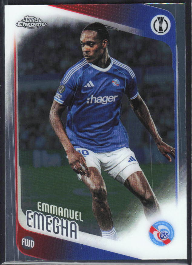 Emanuel Emegha 2025-26 Chrome UEFA #110 – framsida