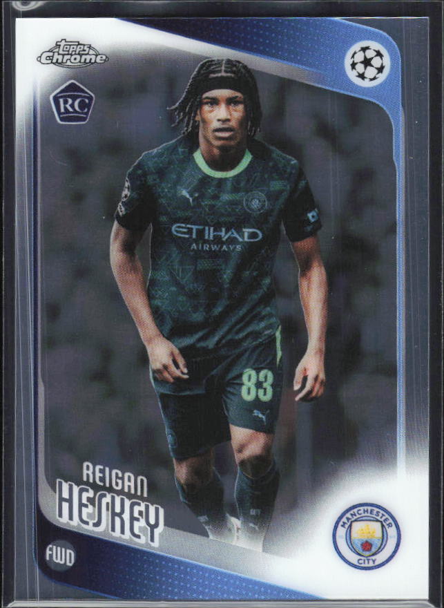 Reigan Heskey 2025-26 Chrome UEFA RC #142 – framsida