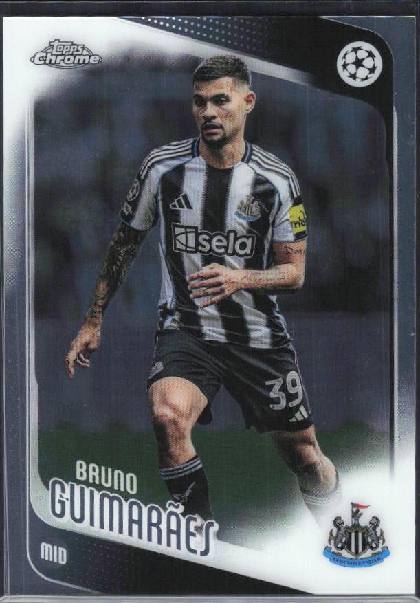 Bruno Guimarães 2025-26 Chrome UEFA #117 – framsida