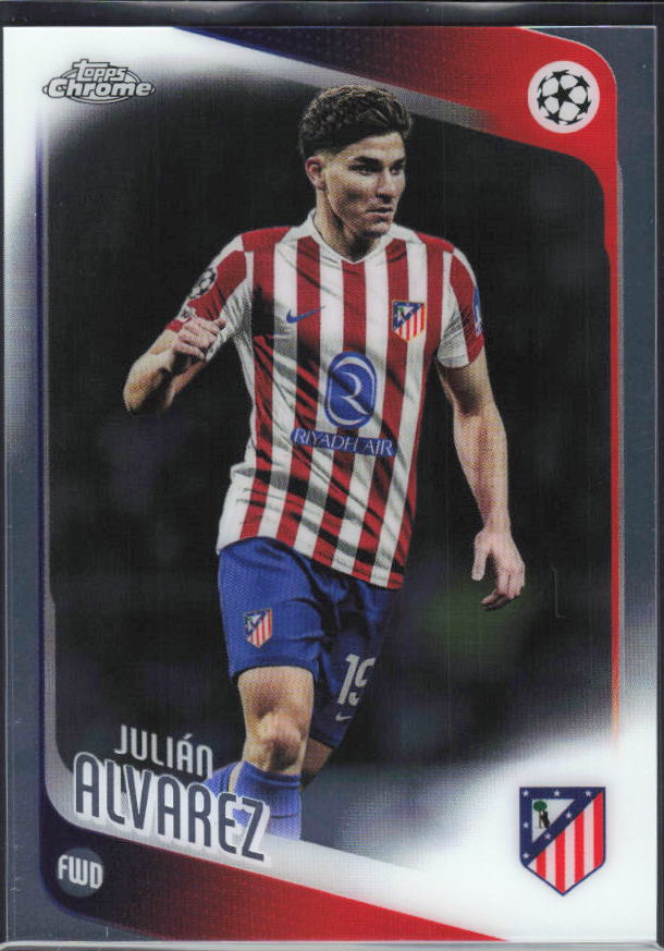 Julián Álvarez 2025-26 Chrome UEFA #154 – framsida