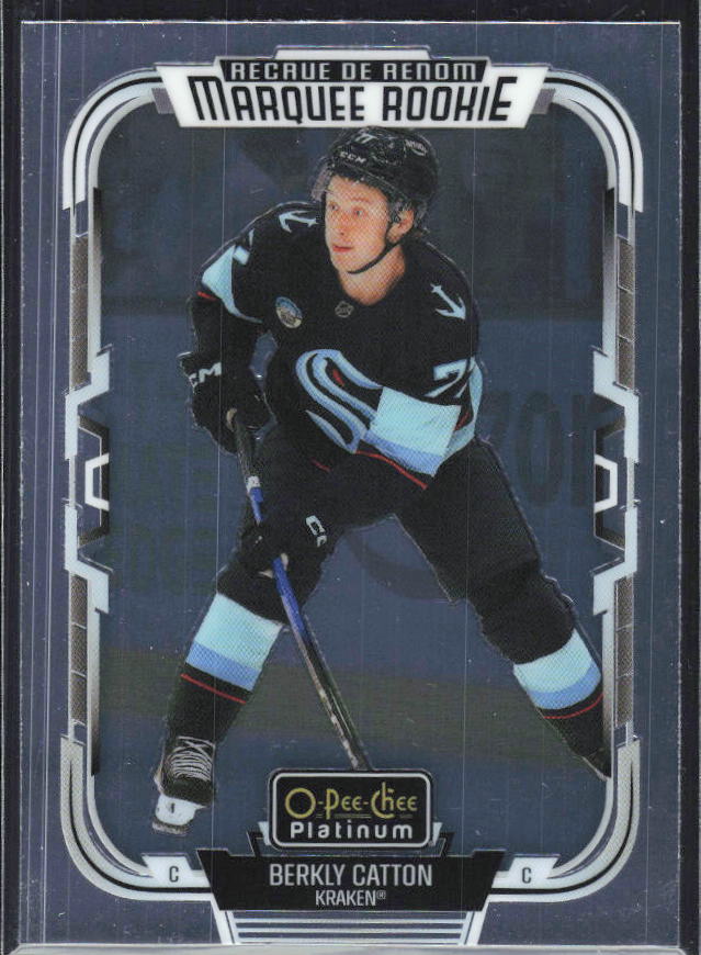 Berkly Catton 2025-26 O-Pee-Chee Platinum Marquee Rookie #292 – framsida