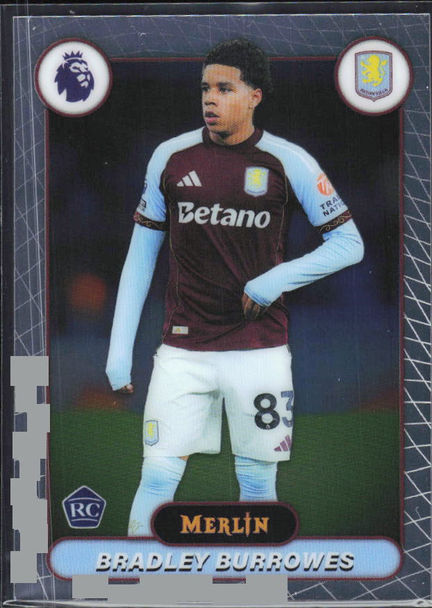 Bradley Burrowes 2026 Merlin Premier League RC #26 – framsida